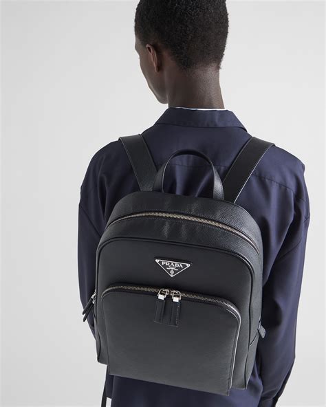 prada in pelle|prada leather backpack.